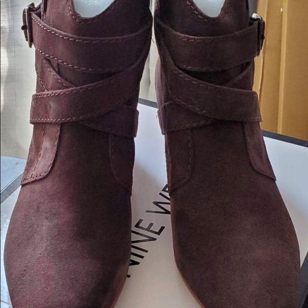 Nine West Dark Brown Booties